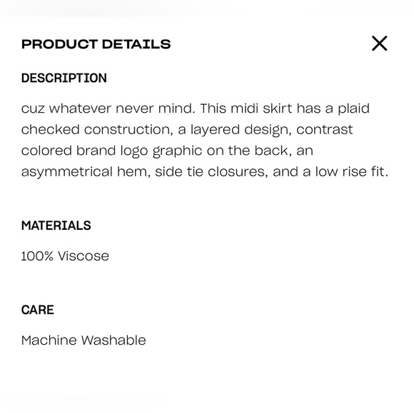 Dolls Kill Kurt Midi Skirt & Kurt Wrap Top Top Size 12(L), Skirt Size 10(M) - Picture 16 of 16